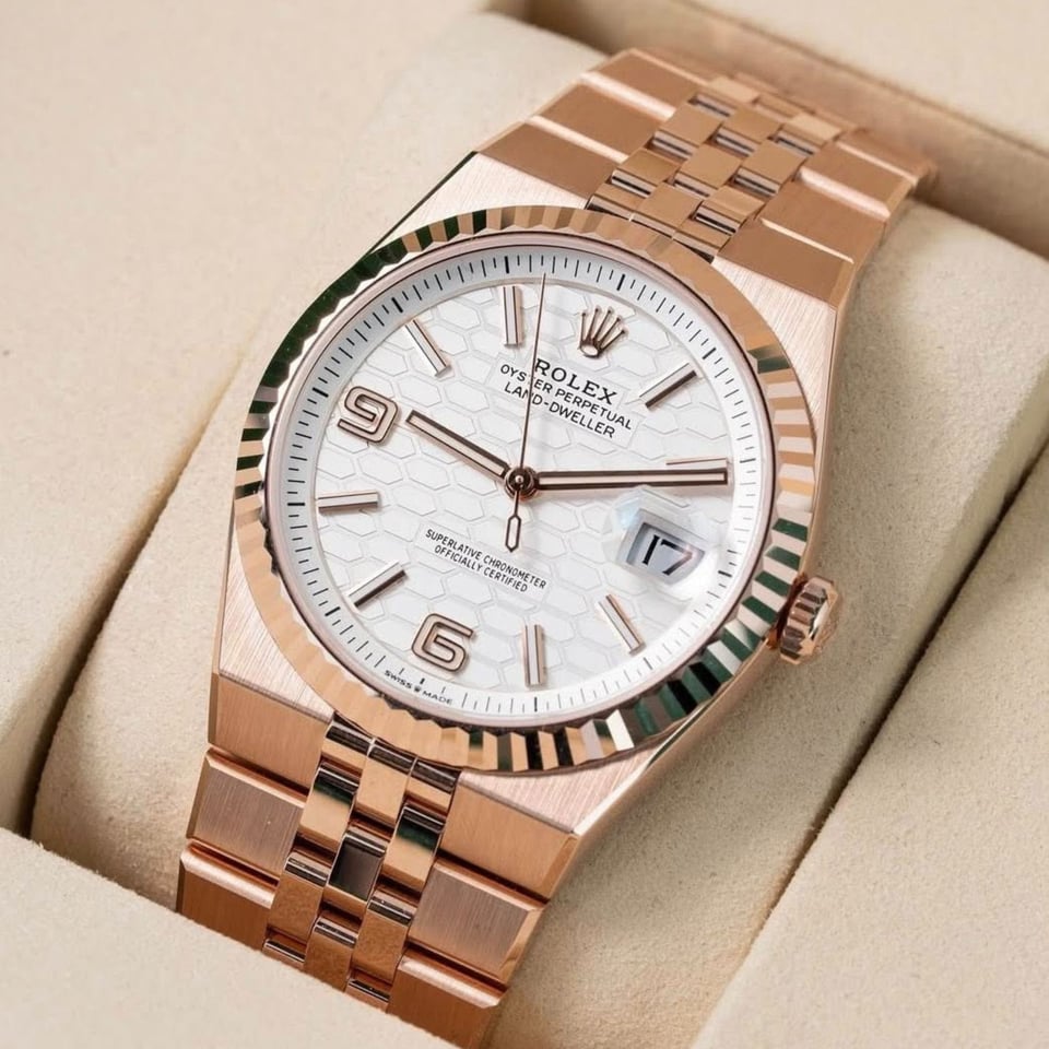 [Superclone] Rolex Land-Dweller 36mm Intense White Dial Flat Jubilee 127235 view 4