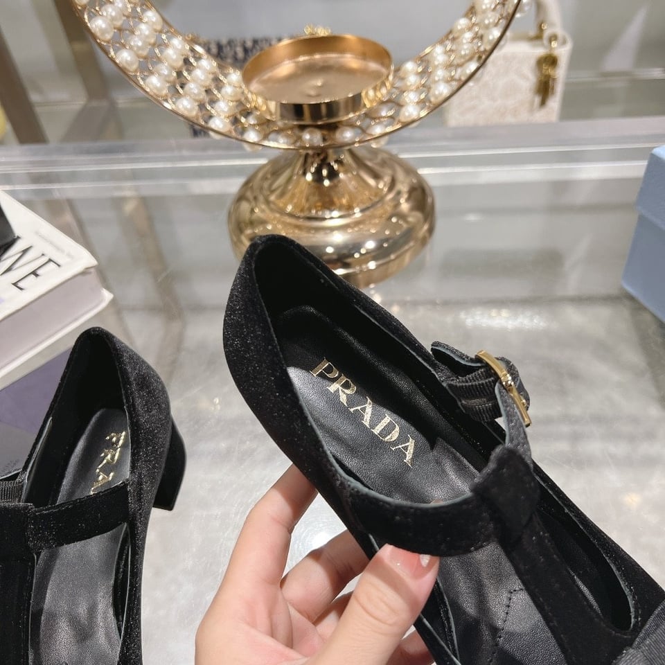 Prada Velvet Pumps Black 1I818N 068 F0002 F 035 view 8