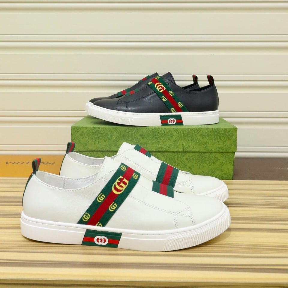 Gucci Gg Slip On Sneaker Leather Black view 4