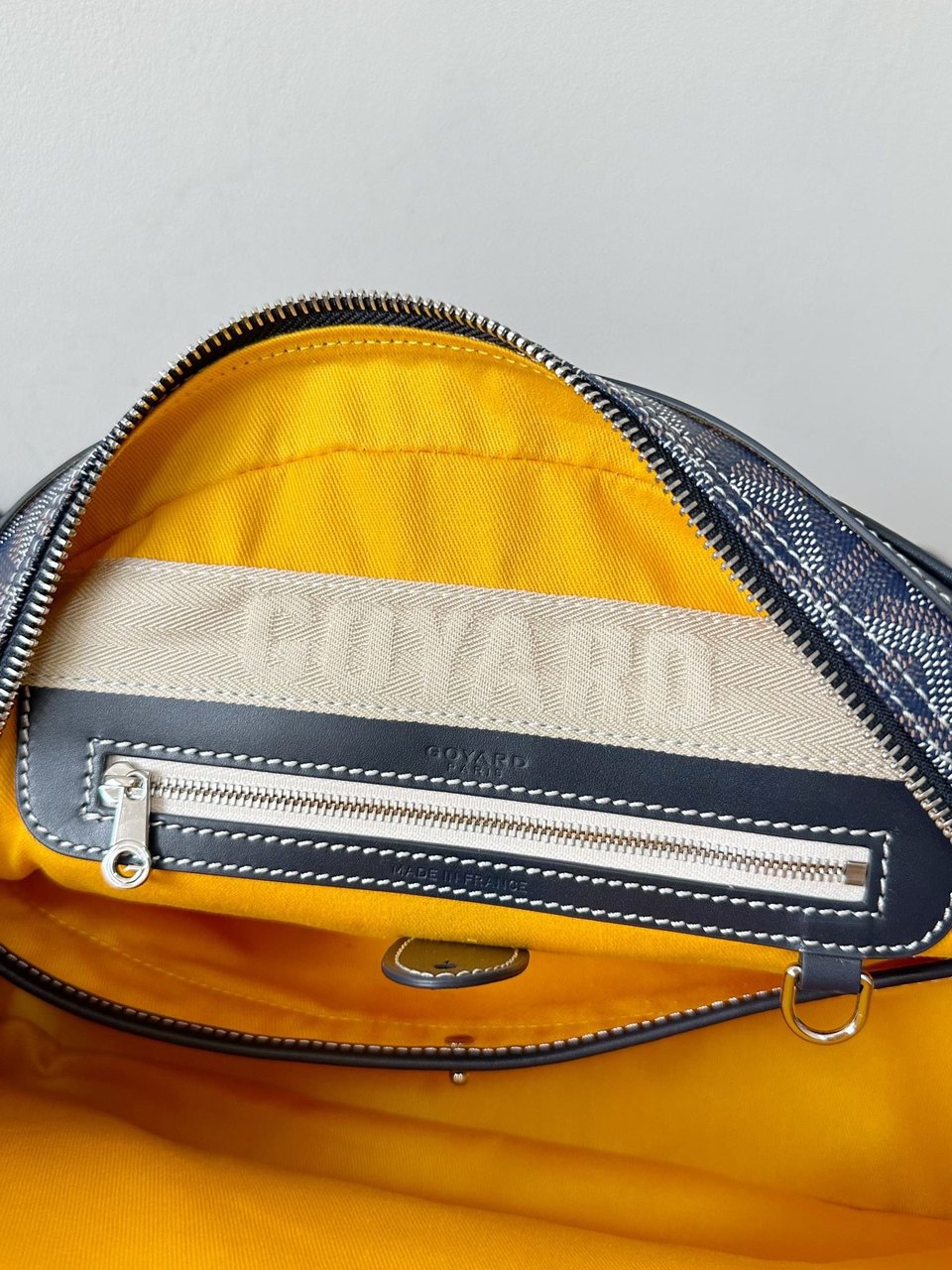 Goyard Goya Bowling Ball Medium Navy Blue Canvas 35cm view 9