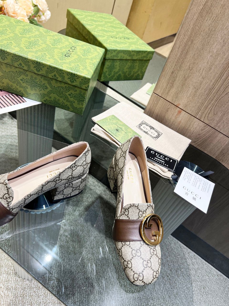 Gucci Women’S Blondie Pump Beige ?701711 9I650 9769 view 7