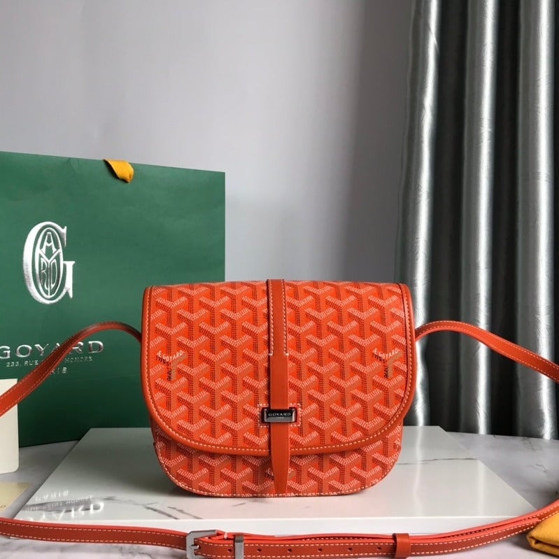 Goyard Belvedere Pm Bag 21Cm Orange Canvas view 11
