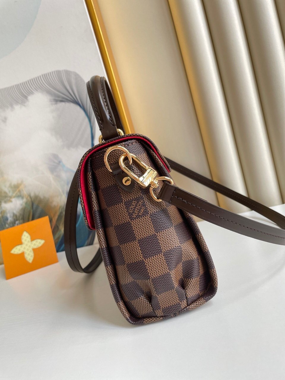 Louis Vuitton Damier Ebene Croisette 25Cm N53000 view 4