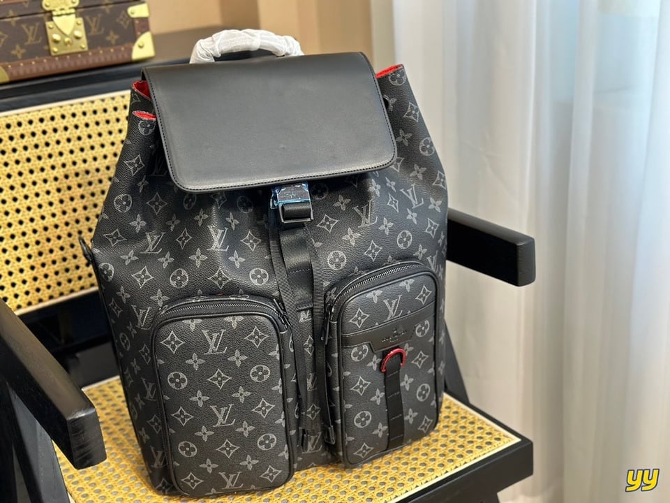 Louis Vuitton Utility Backpack Black And Grey 40Cm view 8