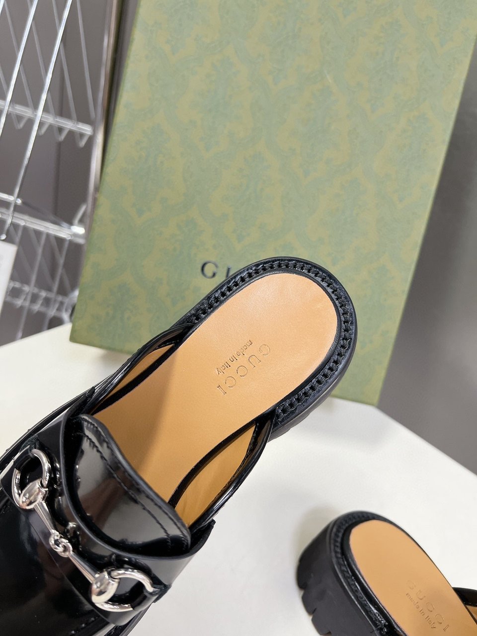 Gucci Women’S Mule With Horsebit Black 764207 Ds800 1000 view 9