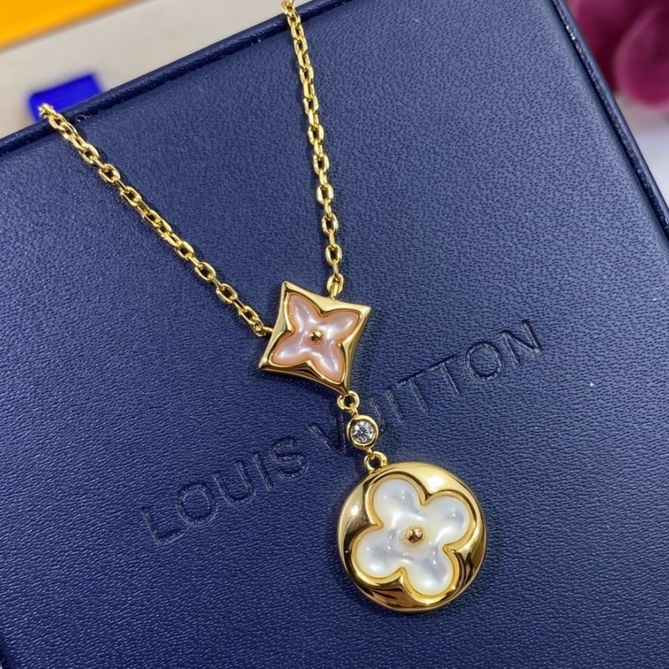 Louis Vuitton Colour Blossom Necklace Gold Q94355 view 2