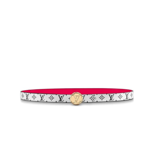 Louis Vuitton Monogram Canvas Recto LV Circle Plate 20mm Reversible Belt M0148W