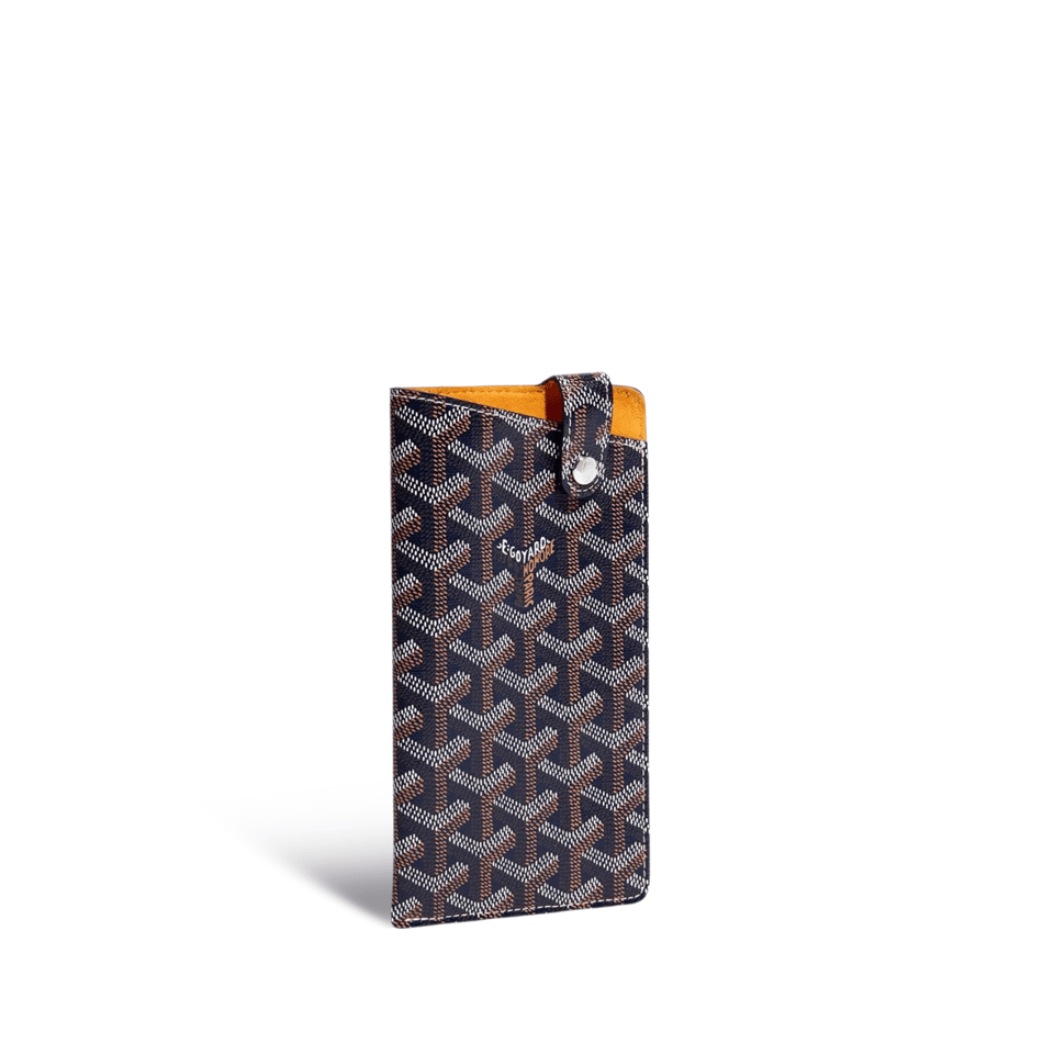Goyard Montmartre Gm Case 18 Cm Navy Blue Goyardine Canvas view 2