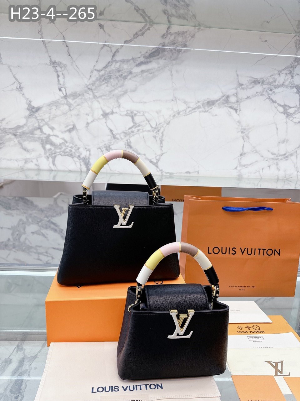 Louis Vuitton Capucines Black 27Cm M21920 view 4