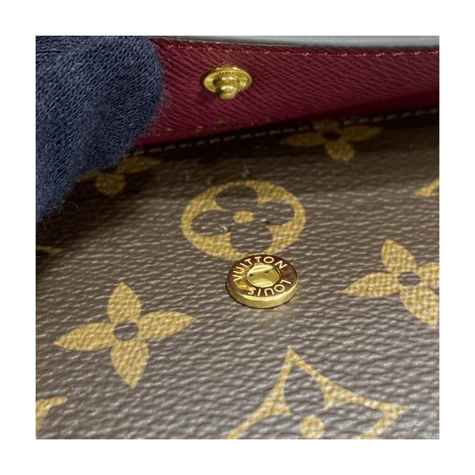 Louis Vuitton Monogram Canvas Emilie Wallet Fuchsia view 8