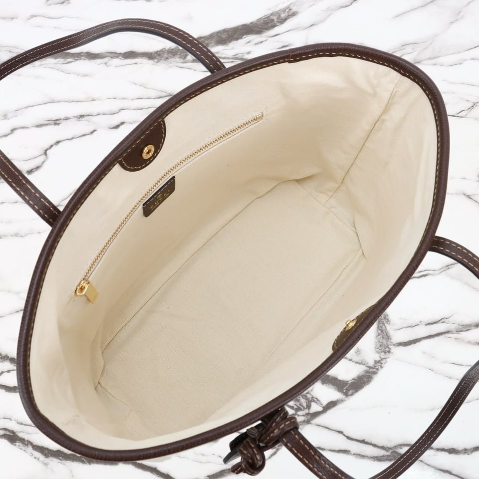 Gucci Tribeca Small Tote Bag 24.9cm/9.8in Natural Canvas A0034E view 8
