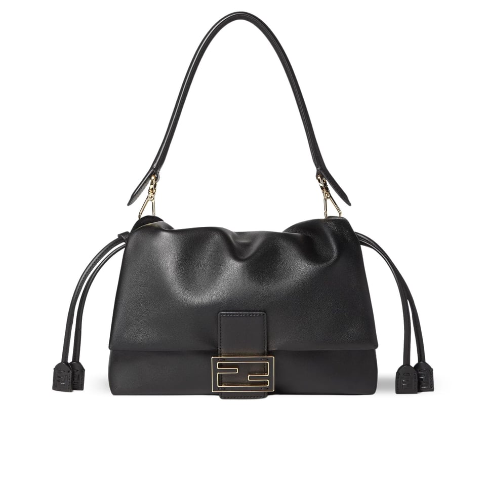 Fendi Mamma Baguette Medium Matcha Black Nappa Leather Bag 26.5cm view 2