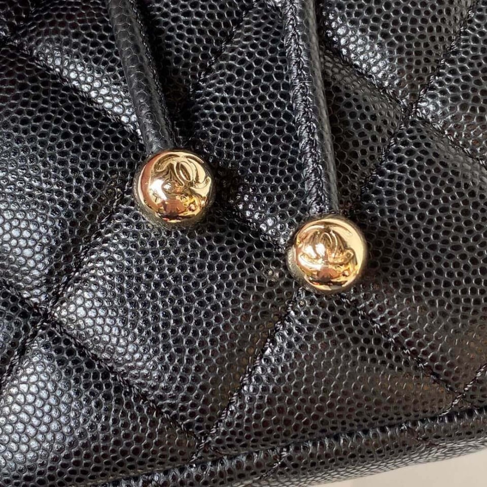 Chanel Small Backpack Grained Calfskin view 9