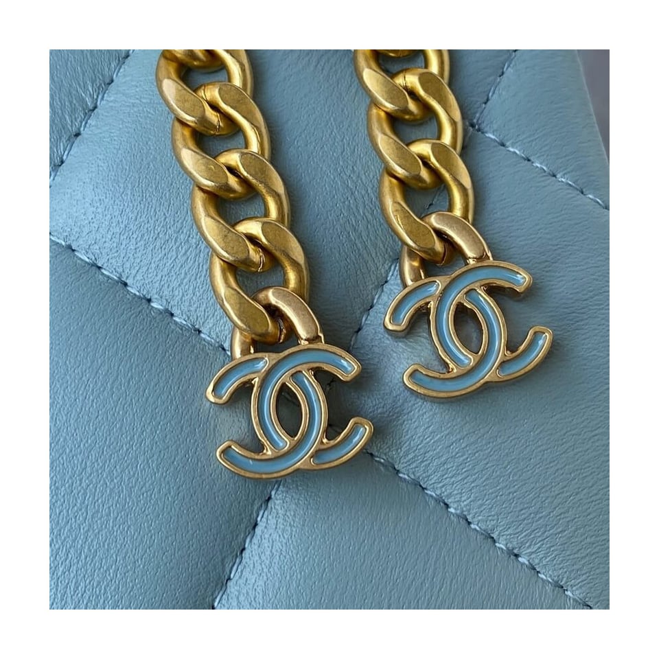Chanel Small Flap Bag in Lambskin with Enamel CC view 10