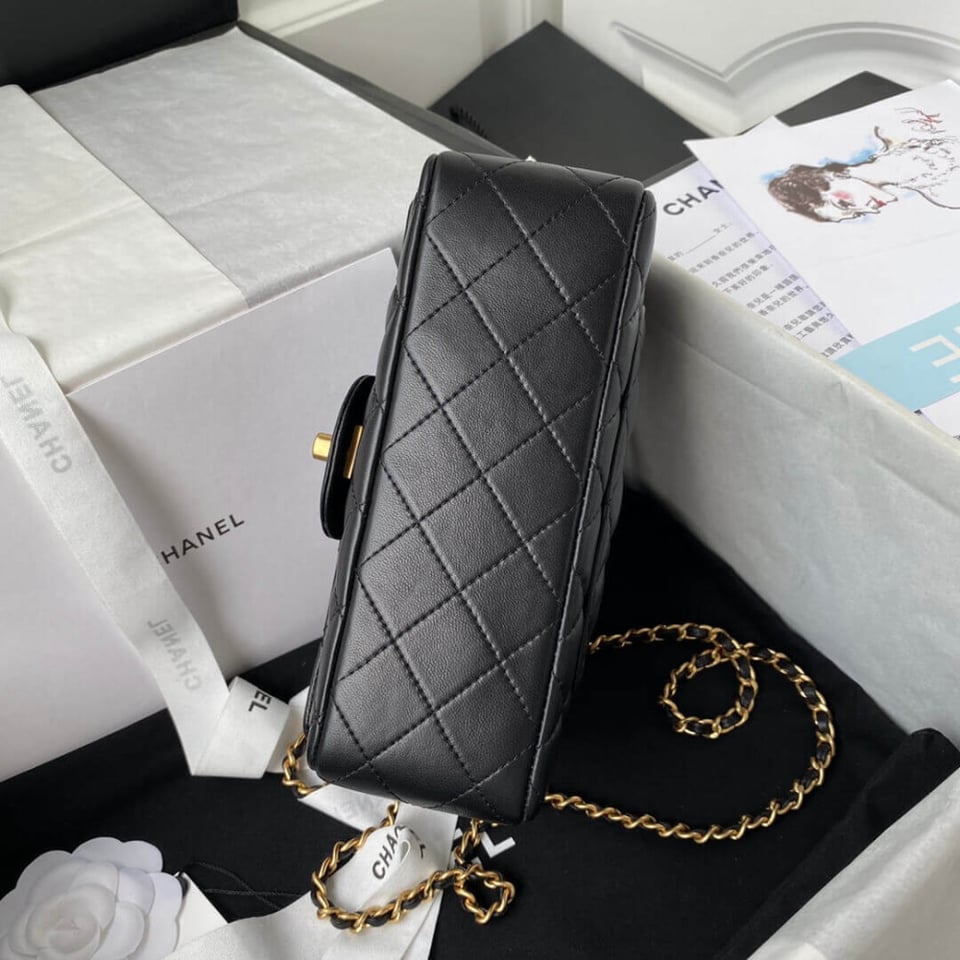 Chanel Mini Flap Bag With Top Handle view 9
