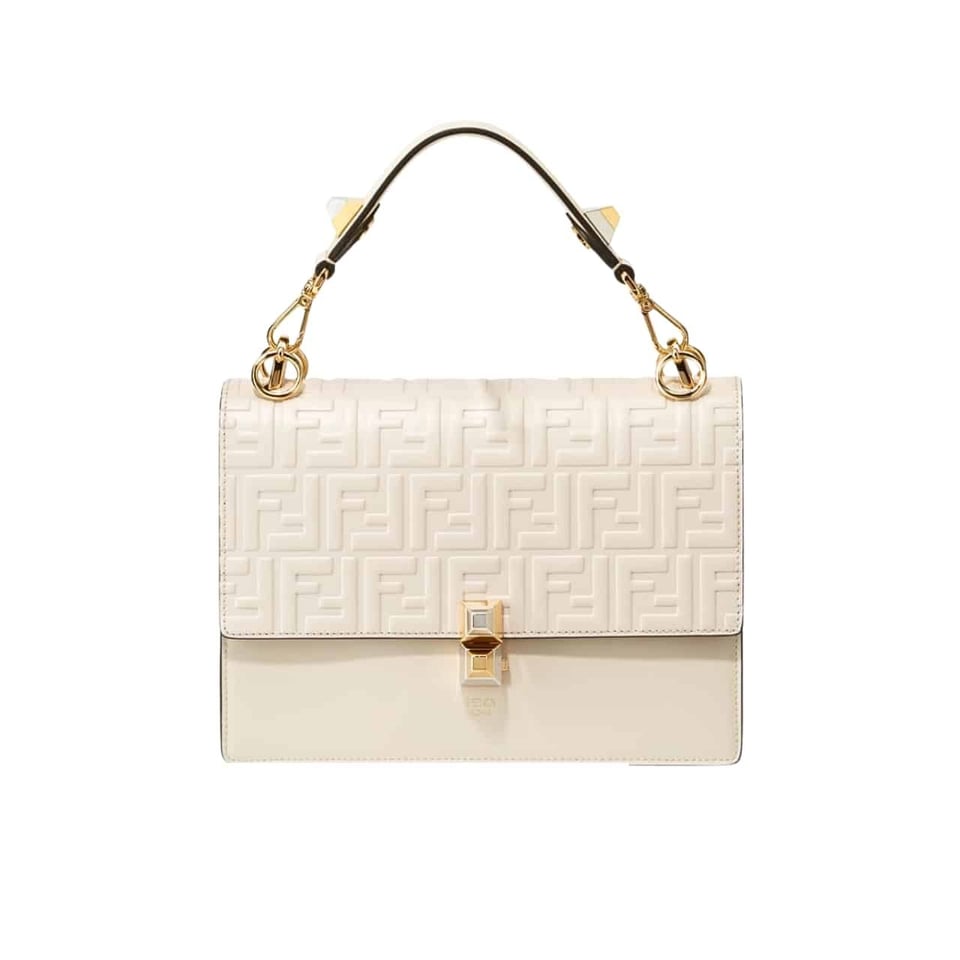 Fendi Logo Embossed Kan I White 24Cm view 2