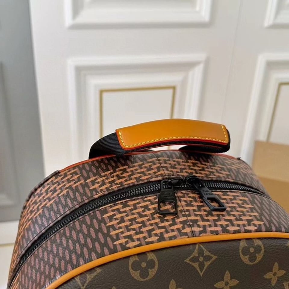 Louis Vuitton Nigo Monogram Reverse Canvas Backpack Brown 29Cm view 10