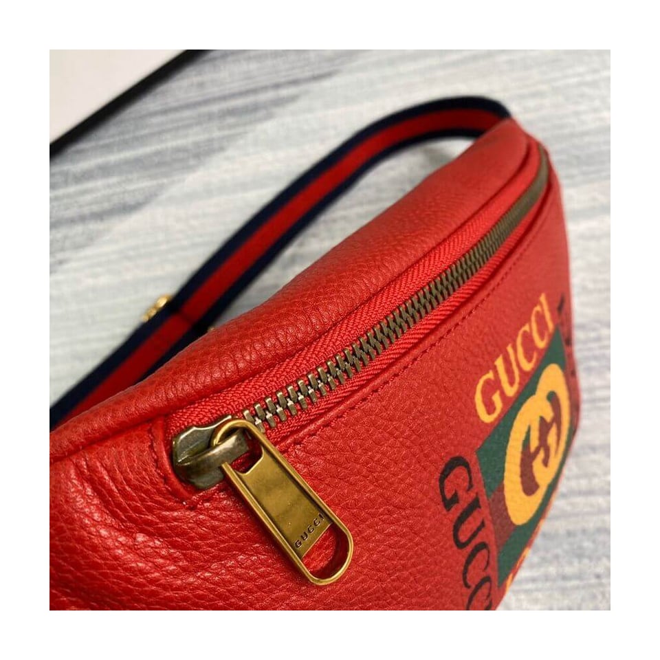Gucci Coco Capitán Print Belt Bag Red view 11