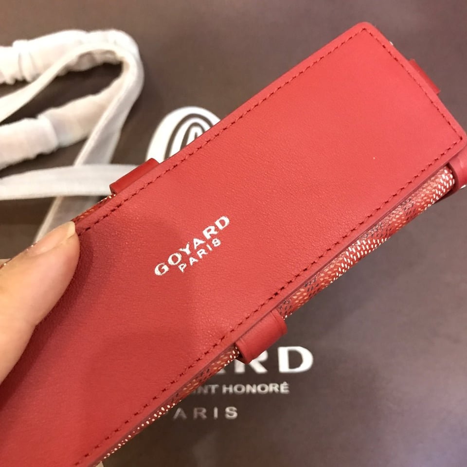 Goyard Minaudiere Trunk Bag 17Cm Red Canvas view 3