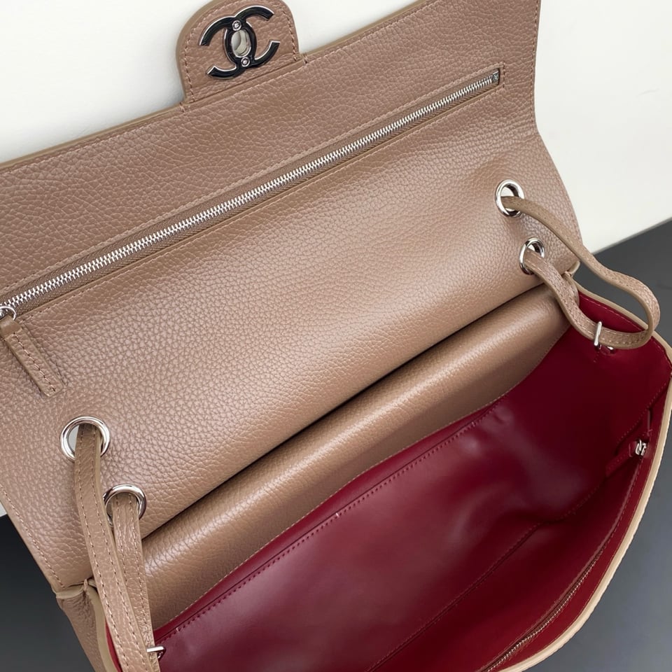 Chanel Maxi Flap Bag Light Brown 12.6cm/5in view 4