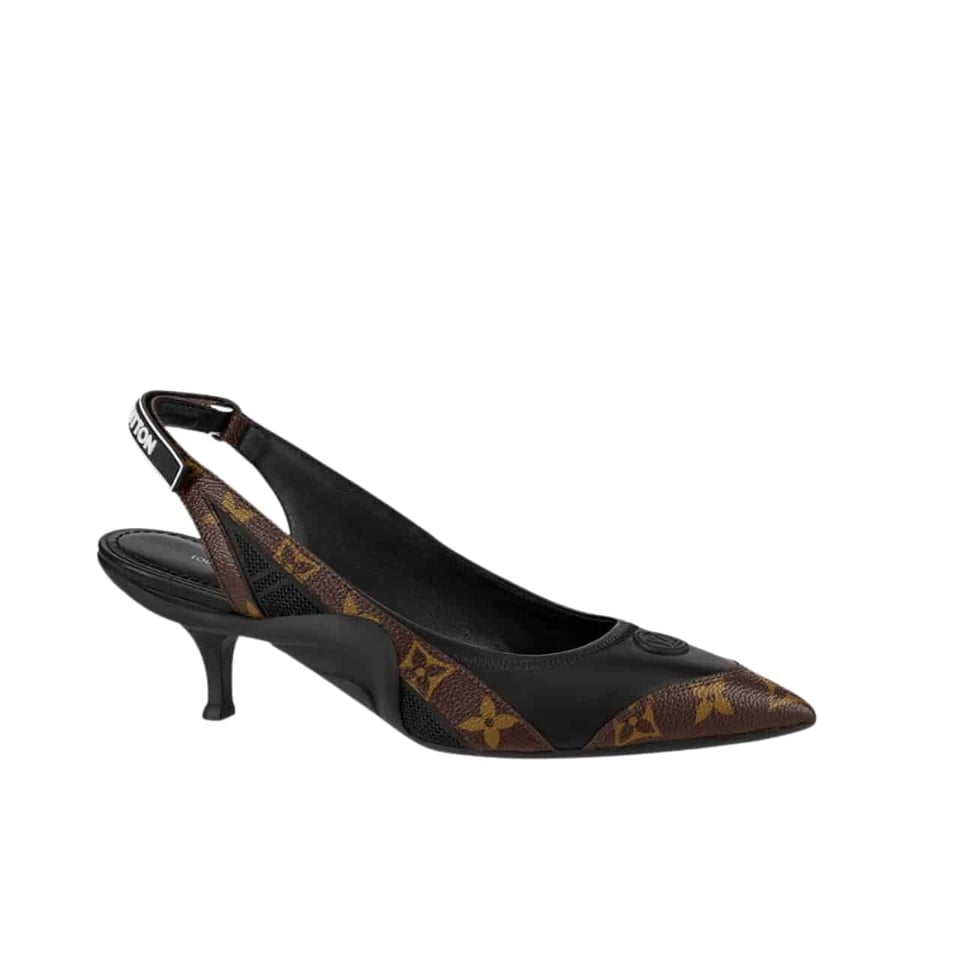 Louis Vuitton Archlight Slingback Pump Black And Brown 1Aadgj view 2