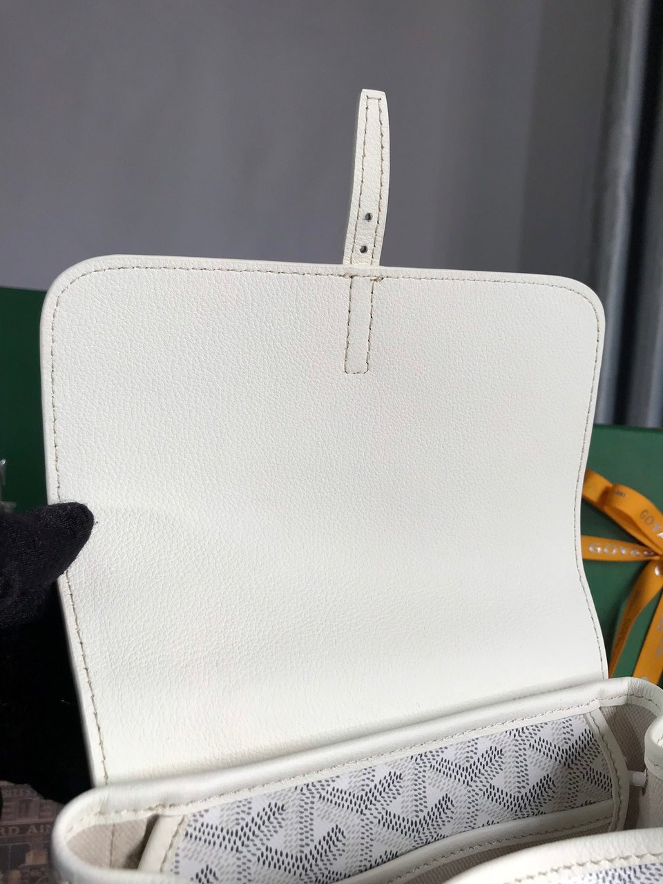 Goyard Alpin Mini Backpack 21 Cm White Lambskin And Goyardine Canvas view 9