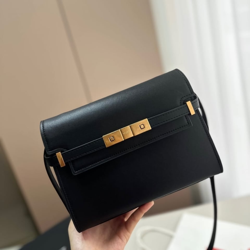 Saint Laurent Manhattan Small In Box Black 24Cm view 4