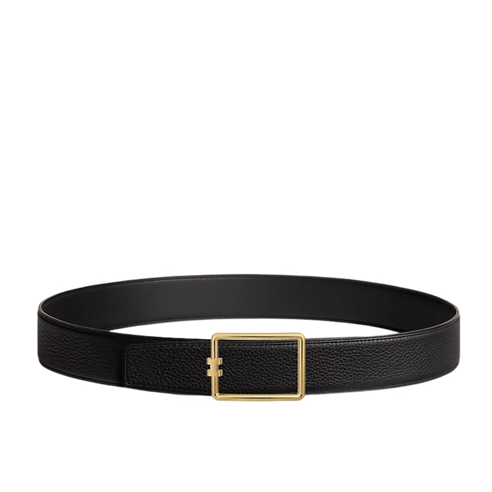 Hermes Frame Gold Buckle 38mm For Men Belt