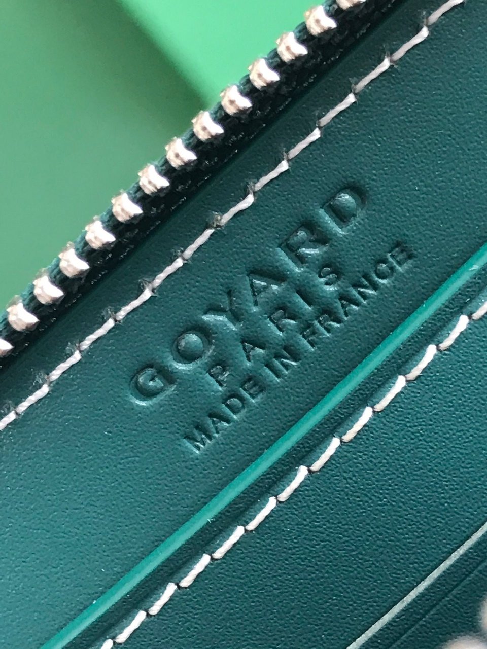 Goyard Matignon Mini Wallet 11 Cm Green Goyardine Canvas And Calfskin view 7