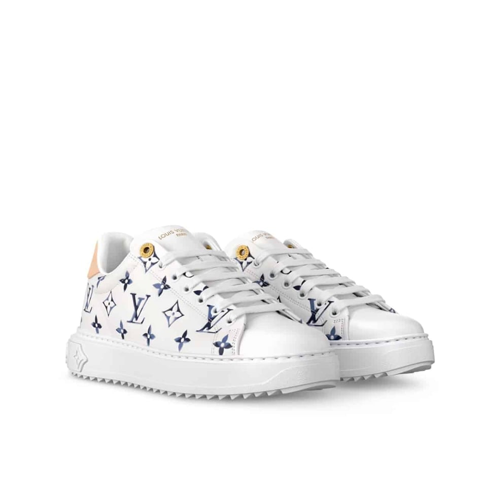 Louis Vuitton Time Out Sneaker Blue 1Ahoof view 2