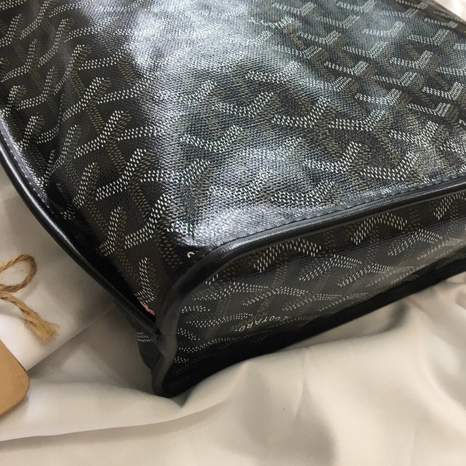 Goyard Anjou Mini Bag 20cm Black Canvas view 8