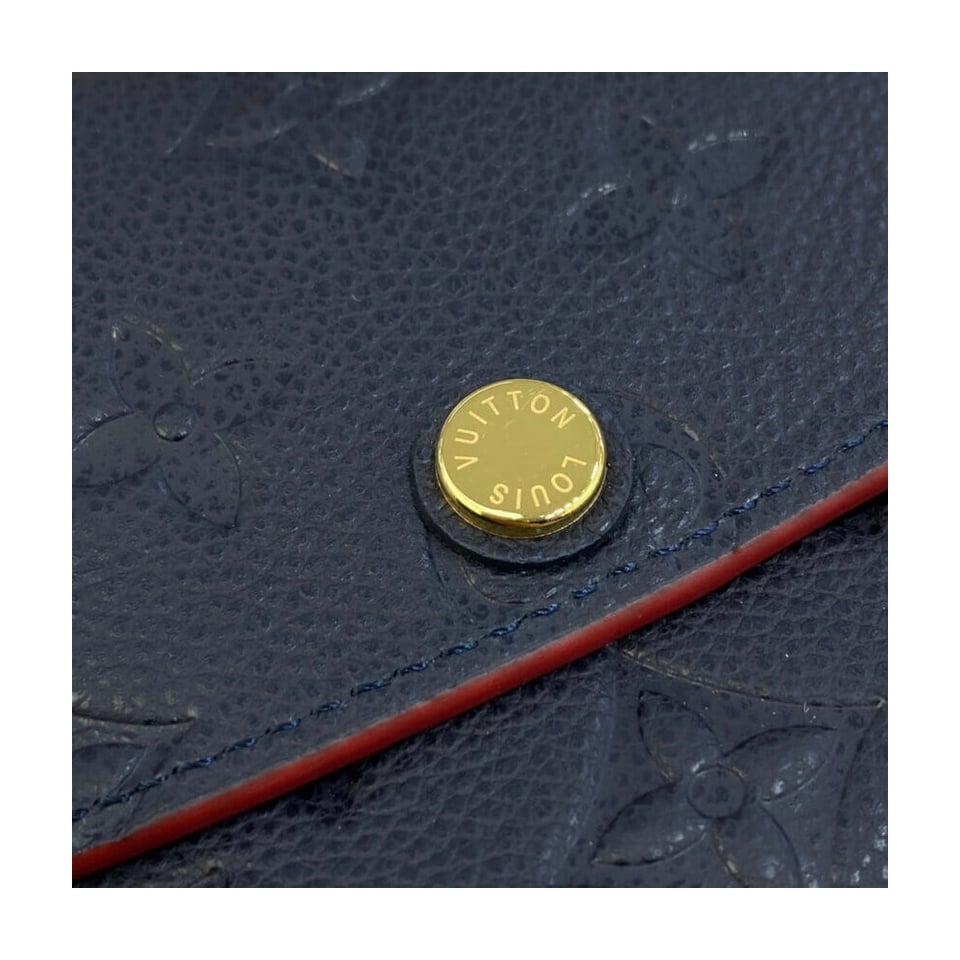 Louis Vuitton Monogram Empreinte Emilie Wallet Marine Rouge view 8
