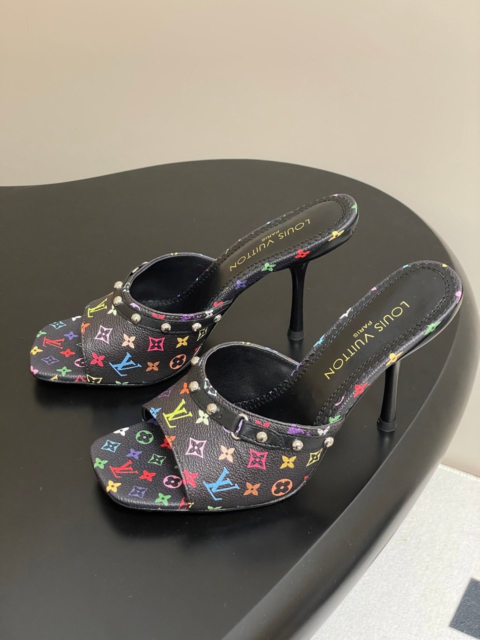 Louis Vuitton LV x TM 6AM Mule 1AGWT2 Black view 7