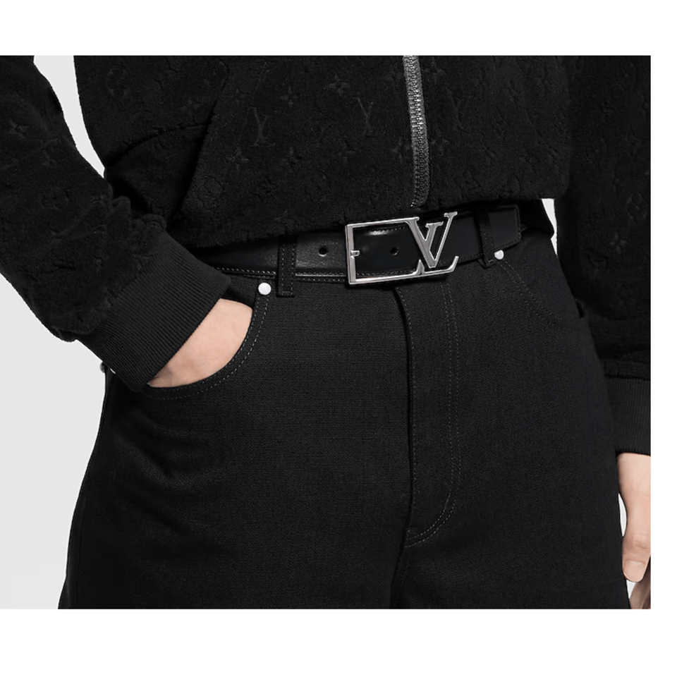 Louis Vuitton LV Black Skyline 35mm Men Belt M0687T view 5