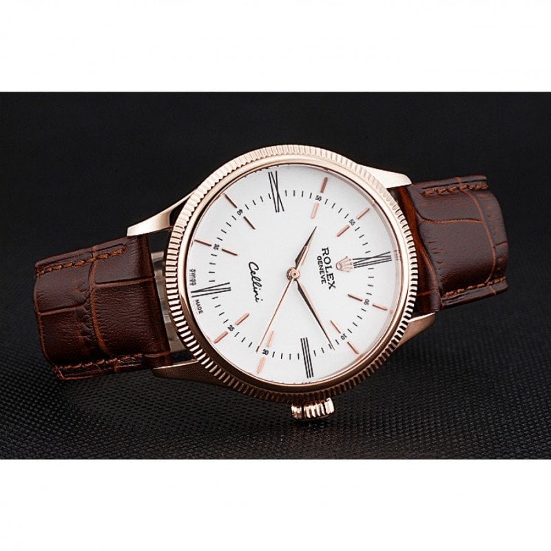 Rolex Cellini 39mm White Dial 622655 view 5