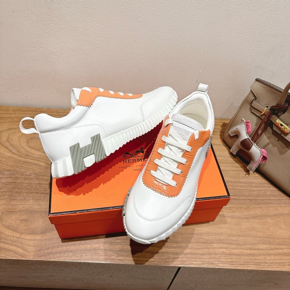Hermès Day Sneaker White- Shoes for Men view 9
