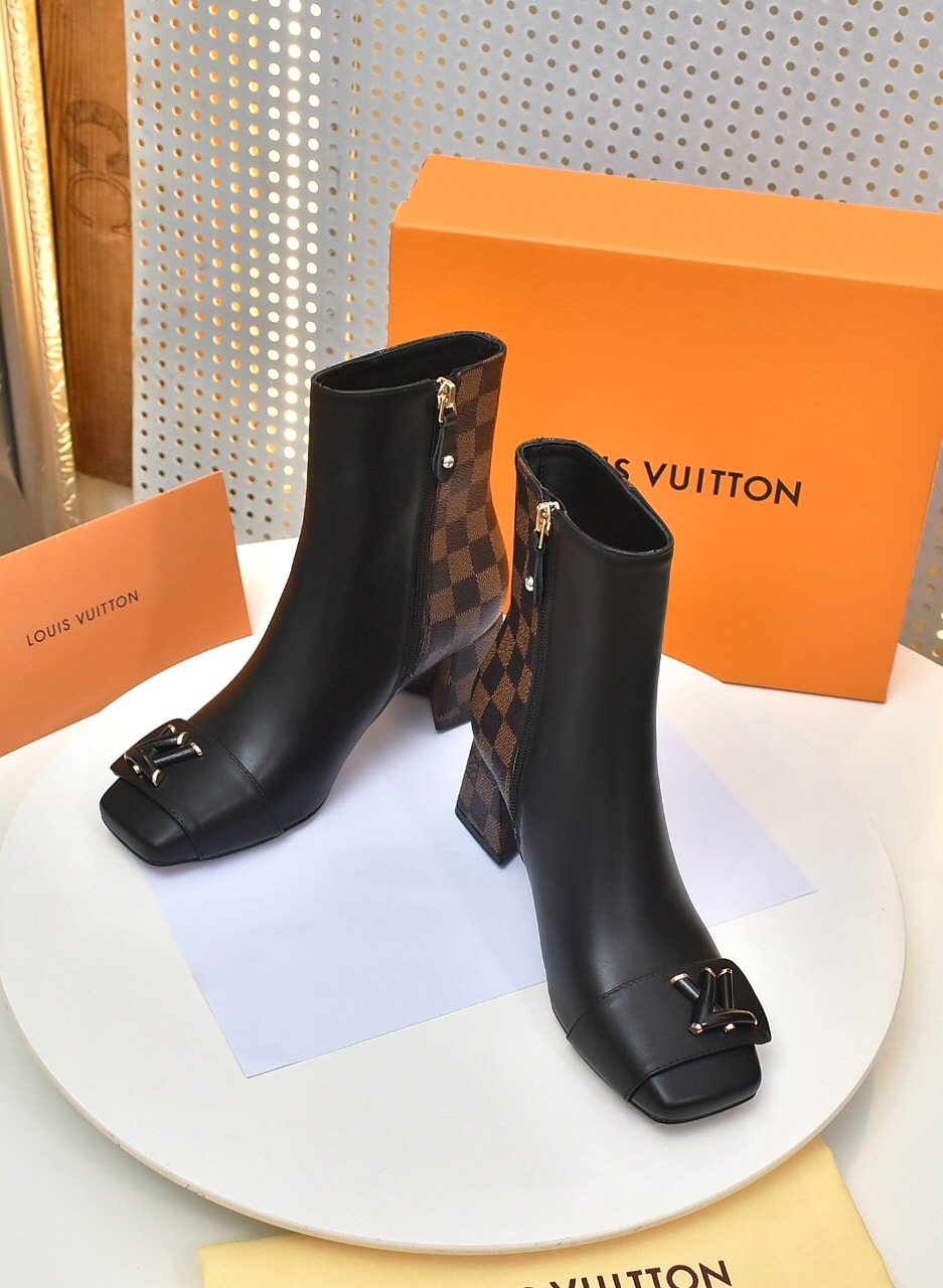 Louis Vuitton Shake Ankle Boots Black And Brown view 6