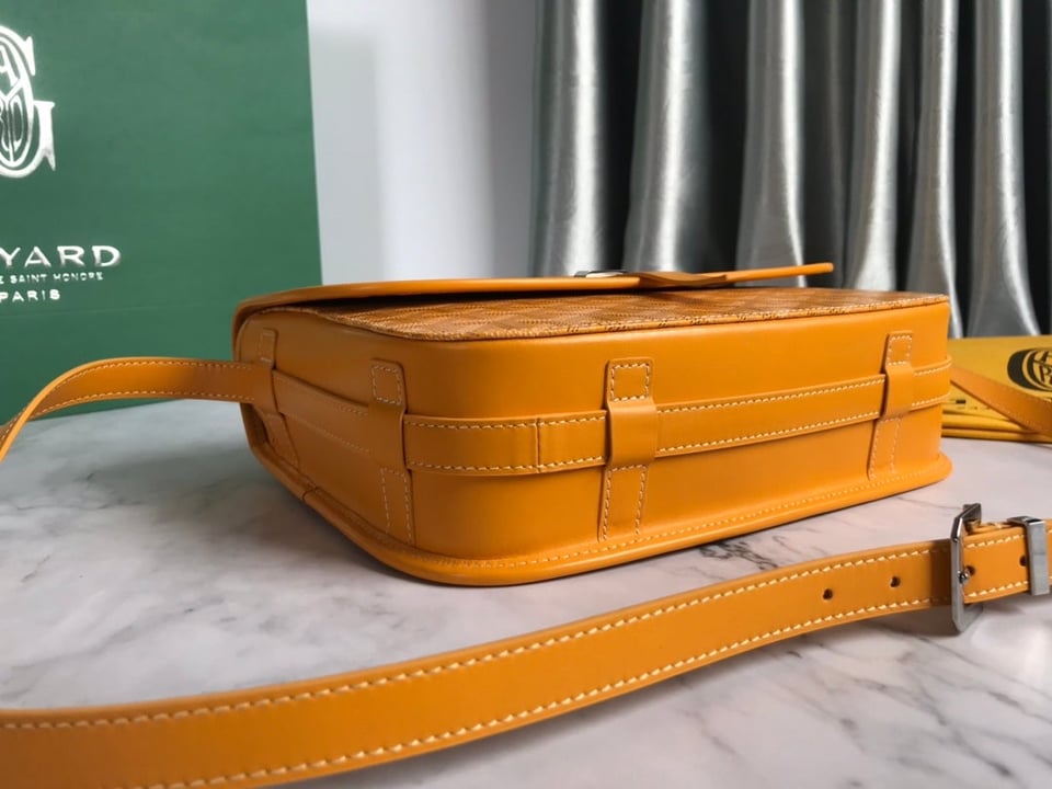 Goyard Belvedere Mm Bag 28Cm Yellow Canvas view 5