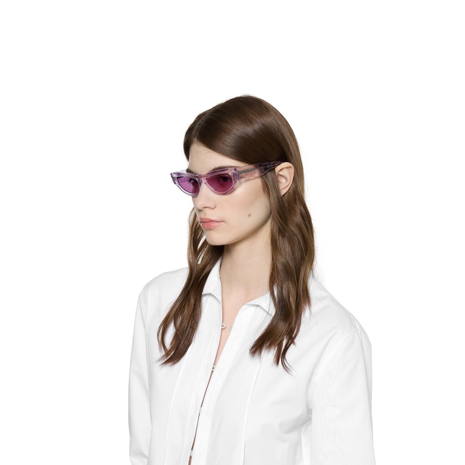 Gucci Violet Cat Eye Sunglasses GG1834S view 5