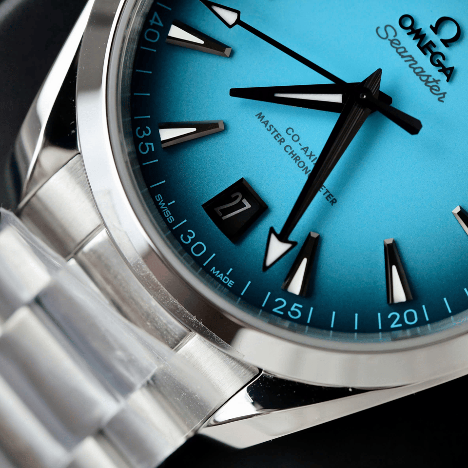 Omega Seamaster Aqua Terra Watch 41mm Turquoise Dial view 5