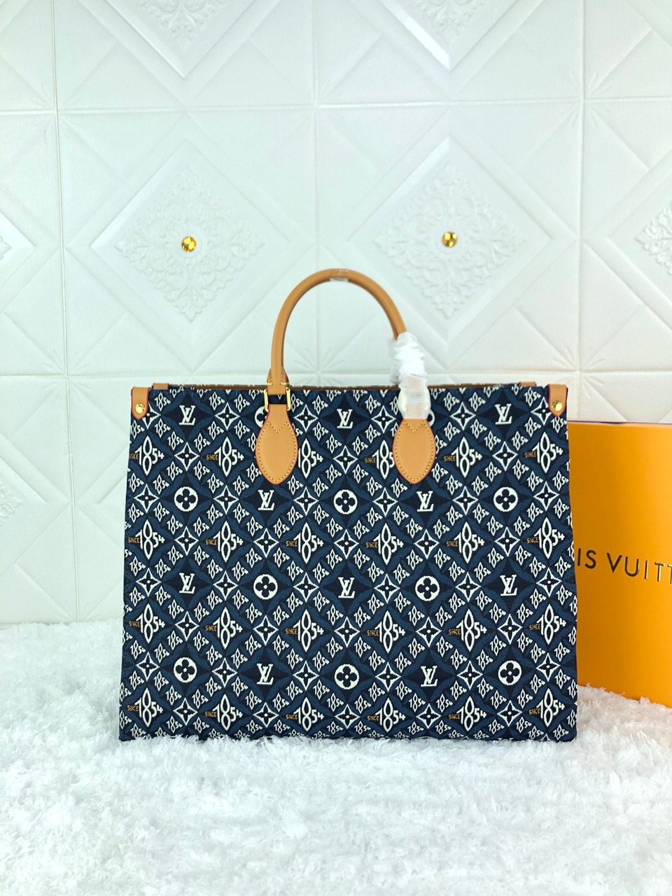 Louis Vuitton Onthego Mm Limited 1854 Denim Onthego Tote Medium Handbag 35cm view 6