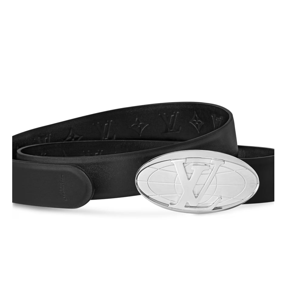 Louis Vuitton LV Black Fiction 30mm Reversible Men Belt M8959S view 3