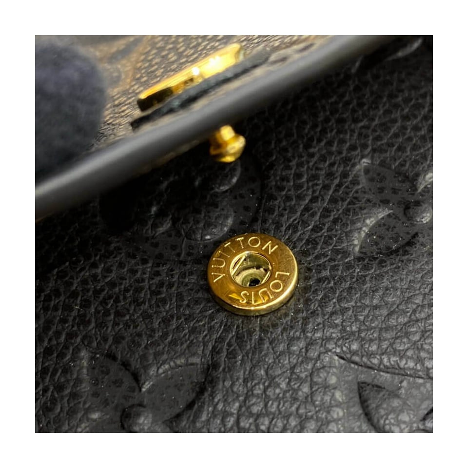 Louis Vuitton Monogram Empreinte Emilie Wallet Black view 8