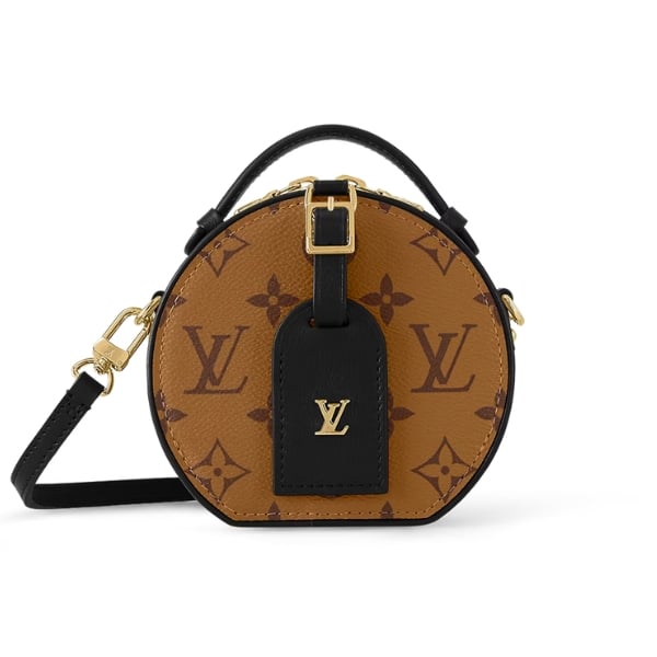 Louis Vuitton Petite Boite Chapeau Black And Brown 13Cm view 2