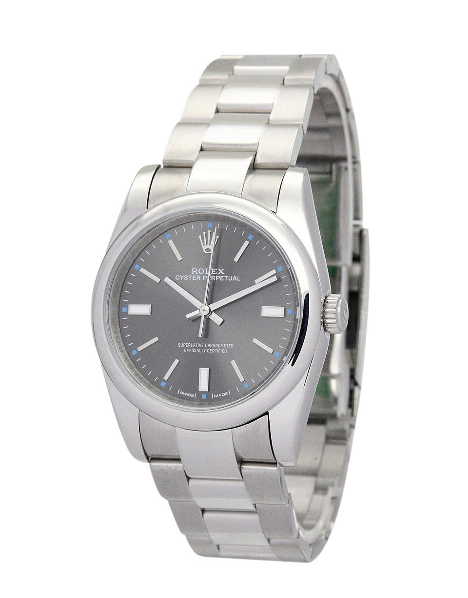 Rolex Oyster Perpetual Lady 31mm Black Dial 177200-2 view 3