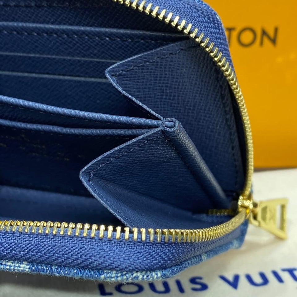 Louis Vuitton Monogram Denim Lou Wallet view 8