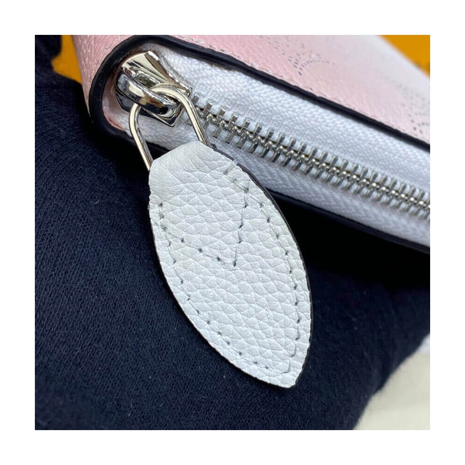 Louis Vuitton Zippy Wallet in Pink Gradient Mahina Perforated Leather view 8