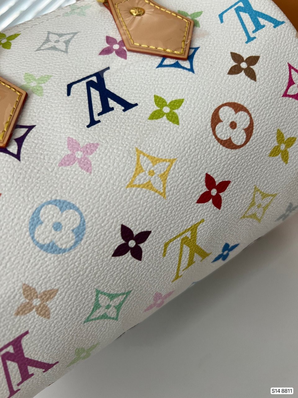 Louis Vuitton X Takashi Murakami Monogram Blanc White Multicolor Mini Speedy 20Cm view 3
