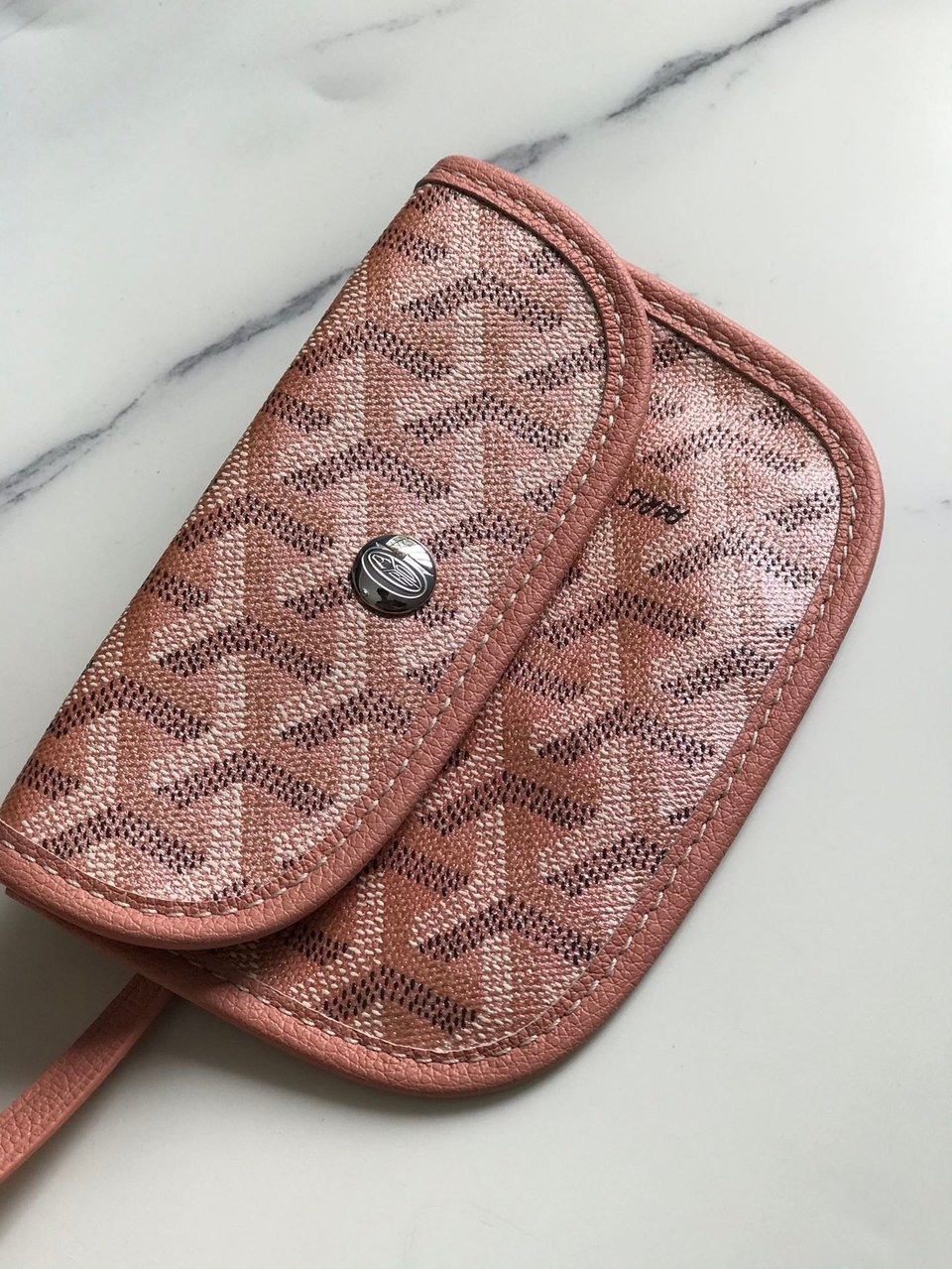 Goyard Anjou Mini Bag 20cm Manhattan Pink Calfskin And Goyardine Canvas view 4