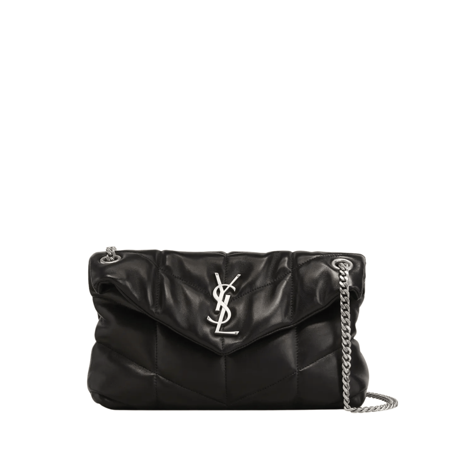 Saint Laurent Puffer Medium Chain Bag In Quilted view 2